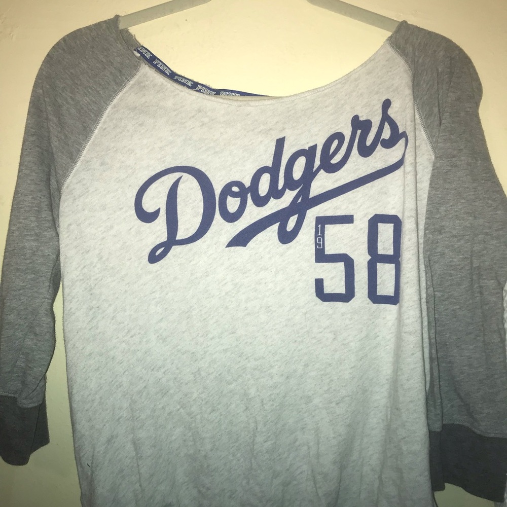 PINK by VS Dodgers Half Sleeve Sweater